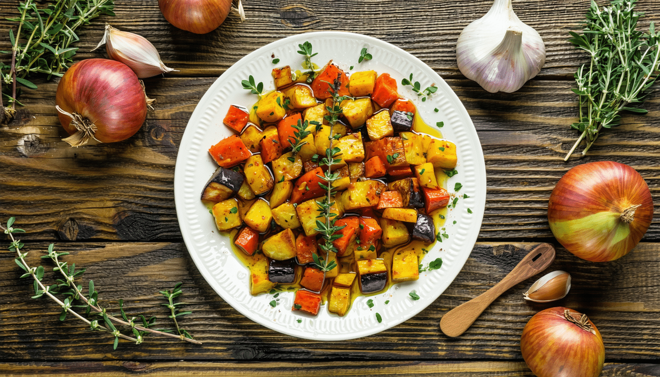découvrez notre délicieuse recette de légumes anciens rôtis au thym, un plat réconfortant qui ravira vos papilles cet automne. parfait pour réchauffer les soirées fraîches, ce mélange savoureux de légumes de saison est facile à préparer et plaira à toute la famille.
