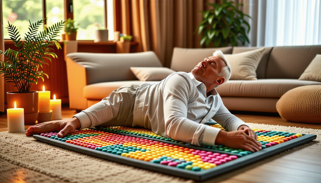 Mon expérience personnelle avec un tapis d'acupression contre le stress et le mal de dos
