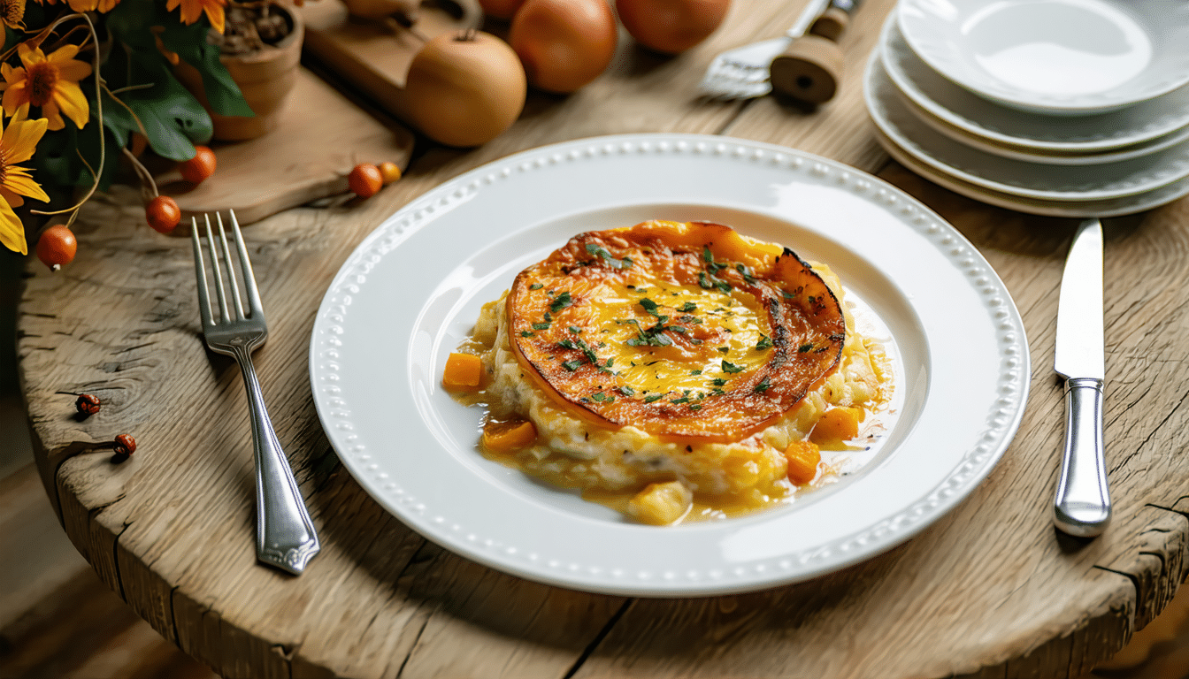 découvrez notre recette délicieuse de gratin de potiron à la raclette, un plat réconfortant idéal pour profiter des saveurs de l'automne. simple à préparer, ce gratin allie la douceur du potiron à la richesse de la raclette, pour un repas chaleureux en famille ou entre amis. parfait pour réchauffer vos soirées !