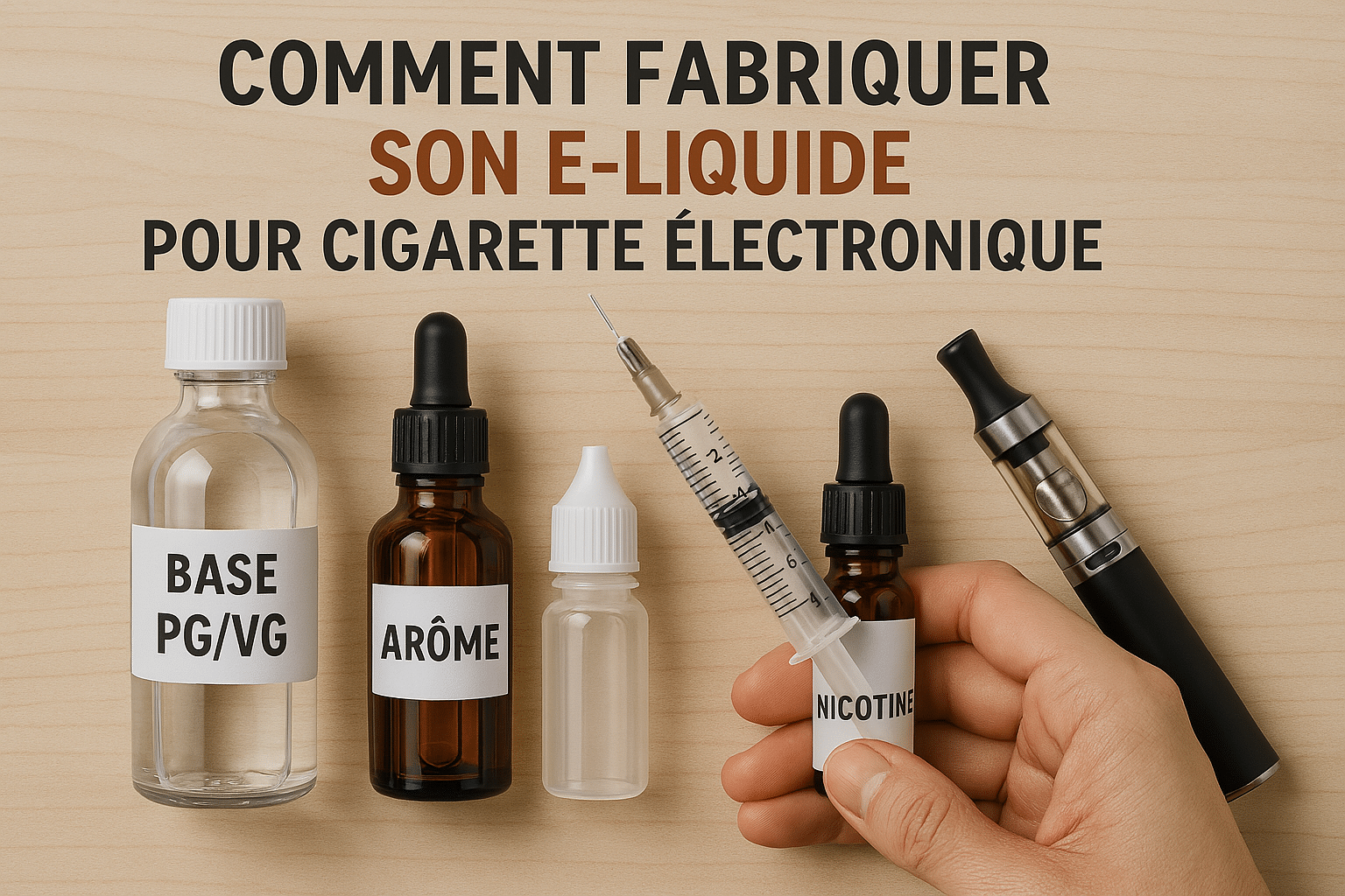 Comment faire son e-liquide pour cigarette électronique