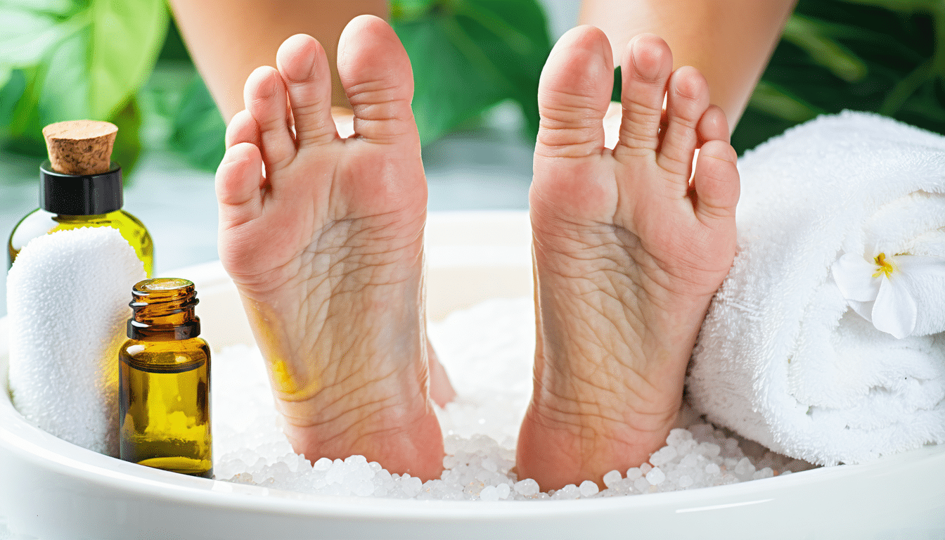 découvrez l'apaisement ultime avec notre routine du soir : le bain de pieds au sel d'epsom. offrez-vous un moment de détente après une longue journée, soulagez vos tensions et revitalizez vos pieds tout en profitant des bienfaits relaxants du sel d'epsom.